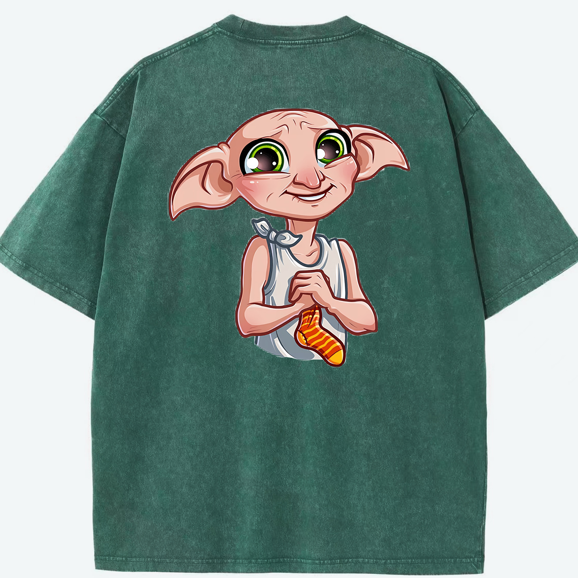 （画像用） Harry Potter ハリー・ポッターシリーズ 綿100% ヴィンテージ風 半袖Tシャツ（背面プリント）